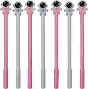 Maydahui 12 PCS Spaceman Gel Pens Cute Cartoon Astronaut Couples Pen | Commemorative Space Collection Black Ink for Men Boys Students Taikonaut
