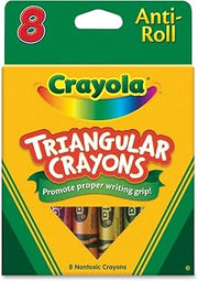 Crayola 8ct Triangular Crayons, 48 Pack