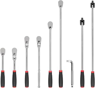 TEKTON 1/2 Inch Drive Ratchet, Set, 9-Piece | SDR99204