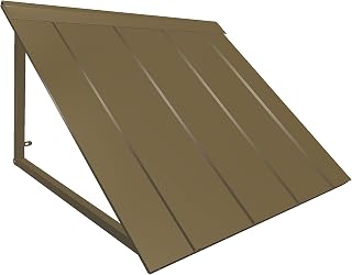 Awntech Houstonian 3 ft Steel Open Awning, 44" W x 24" H x 24" D, Bronze
