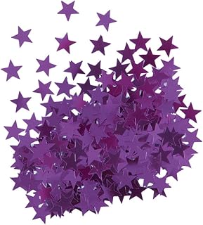 Unique Party Metallic Purple Star Confetti, 0.5oz, 1 Ct.