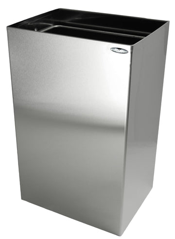 Frost Waste Receptacle by Frost Hats – Rectangular, 17.0 gallons, Steel, Metallic