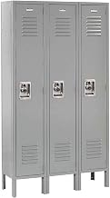 Global Industrial Infinity Single-Tier Three-Door Locker with Recessed