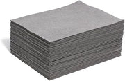 Corporation New Pig Elephant Absorbent Mat Pad, Zigzag Stitching for Extreme Durability, 16 oz Absorbency Per Pad, Mediumweight, Absorbs Oils & Water, 20" x 16.5", Gray (100 Pads), MAT286