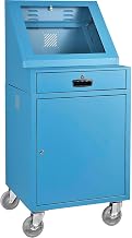 Global Industrial Mobile LCD Console Computer Cabinet for 21" Diagonal