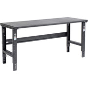 Adjustable Height Workbench C-Channel Leg by Global Industrial – 36"L x 72"W x 3"H, Steel, Black, Model 183155BK