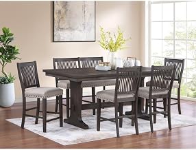 Parker Contemporary Wood Counter Height Dining Set