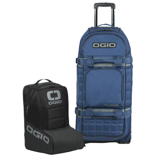 RIG9800 Pro Wheeled Gear Bag Blue Gray by OGIO – 42.5" H x 16" W x 15.5" D, Nylon, Blue Gray, Model 801003.35