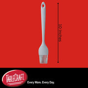 Silicone Basting Brush for Cooking by Tablecraft – 10 Inch, Silicone, Gray, Model 11842