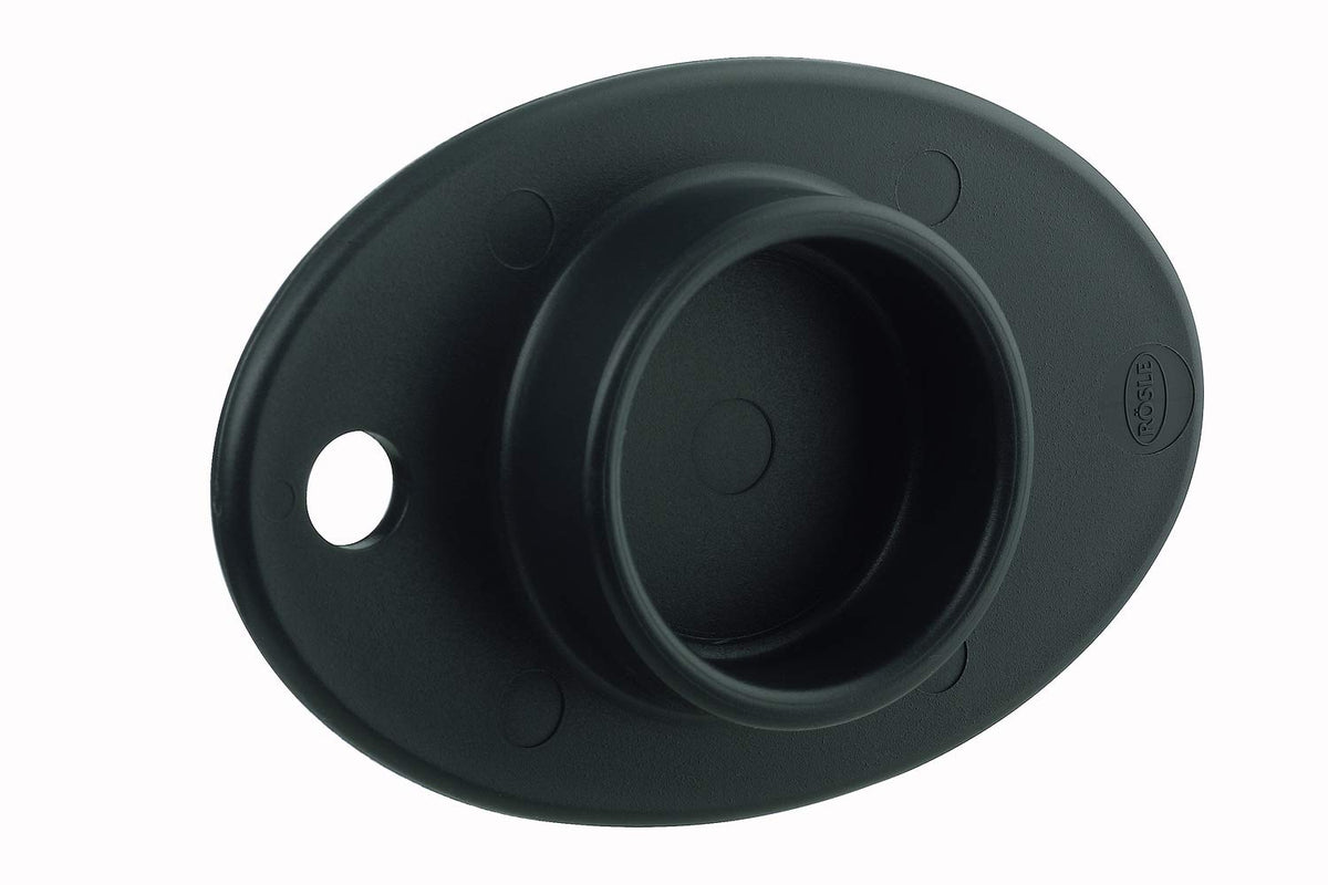 Rosle Hand Guard Slicer Food Grip by Rösle – Food Grip, Stainless Steel, Black, Model 95035