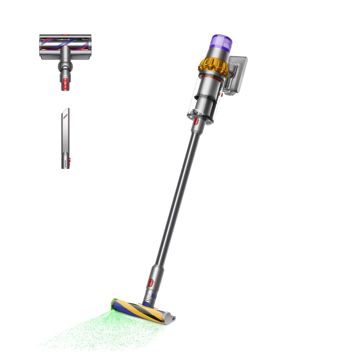 V15 Detect™ Origin Cordless Vacuum by Dyson – 0.2 gallons, Yellow/Nickel, Model 490828-01