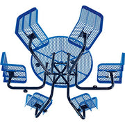 Global Industrial Blue / 98 inches x 98 inches x 32 inches / Industrial Picnic Tables