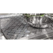 Steam Table Well Cover Double-Well Stainless Steel - 27 1/2" L x 23 3/4" W x 3 1/2" H by HUBERT – Aluminum, Silver, Model TR12901ALU