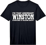 Winston Surname Funny Team Family Last Name Winston Performance T-Shirt