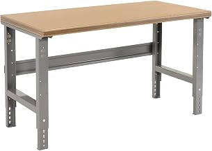 Global Industrial Adjustable Height Workbench C-Channel Leg, 72" W x 36" D