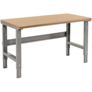 Adjustable Height Workbench C-Channel Leg by Global Industrial – 36"L x 72"W x 3"H, Steel, Gray, Model 183986