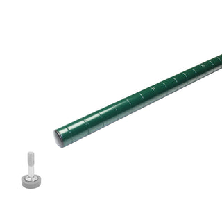 Epoxy coating 86" post with leveling foot by Thunder Group – 4, EPOXY COATED IRON WIRE, Green, Model CMEC086