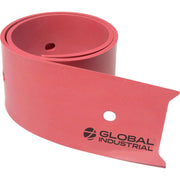 Replacement Rear Squeegee Blade for 13" Scrubber by Global Industrial – Polyurethane, Red, Model C030065G