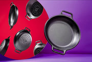 BOLD Pre-Seasoned Cast Iron Skillet by Lodge – 12", 5.0 liters, Cast Iron, Black, Model P12RG3