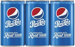 Pepsi Real Sugar, 7.5 fl oz. mini cans (6 Pack)