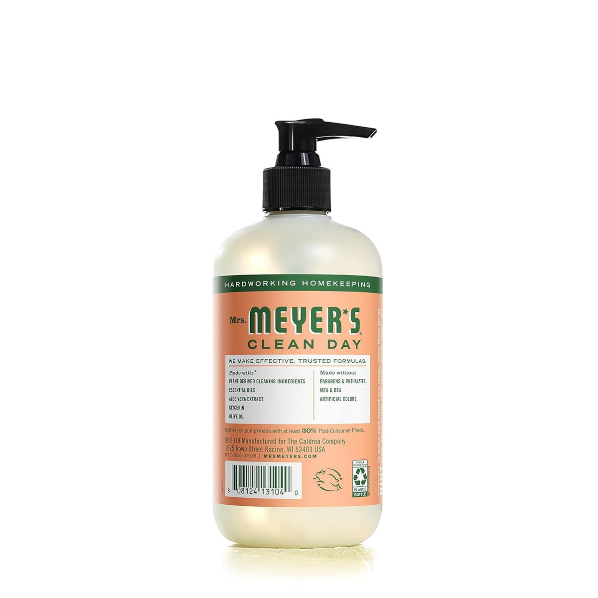 Liquid Hand Soap Geranium 12.5 Fl Oz. by Mrs. MEYER'S – 12.5 Fl Oz (Pack of 1), Pack of 36, Model 808124131040