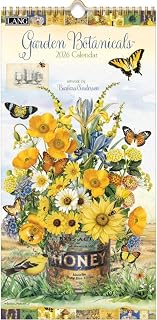 Lang, Garden Botanicals 2026 Vertical Wall Calendar, 8'' X 15.8'', 12-Month Calendar with Stapled Binding