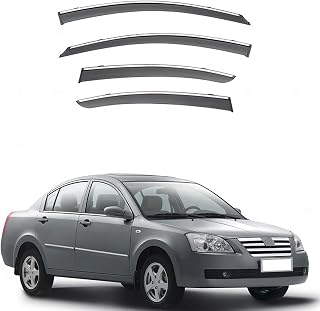 Window Visors Rain Guards Shield for Chery Elara 2006-2010，Outside Tape-On Sun Guard Vent Visor Side Window Wind Deflectors Accessories