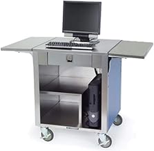 Cashier Stand w/ S/S Top - Interior - 2-Fold Down Tray Slides