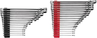 TEKTON Long Fixed/Flex Head Ratcheting Box End Wrench Set | WRB95306