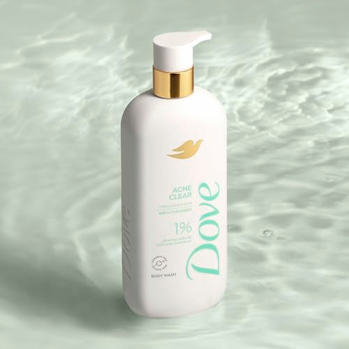Dove 18.5 Fl Oz (Pack of 4) / White / Acne Clearing Body Washes