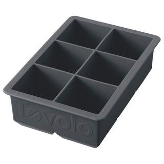 Ice Cube Tray King Charcoal by Tovolo – 1 Count, Silicone, Charcoal, Model 81-10239