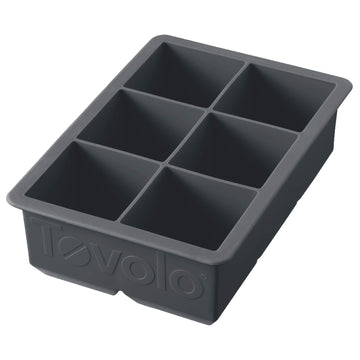 Ice Cube Tray King Charcoal by Tovolo – 1 Count, Silicone, Charcoal, Model 81-10239