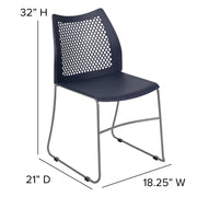 Flash Furniture Navy / Set of 1 / Contemporary Stacking Chairs