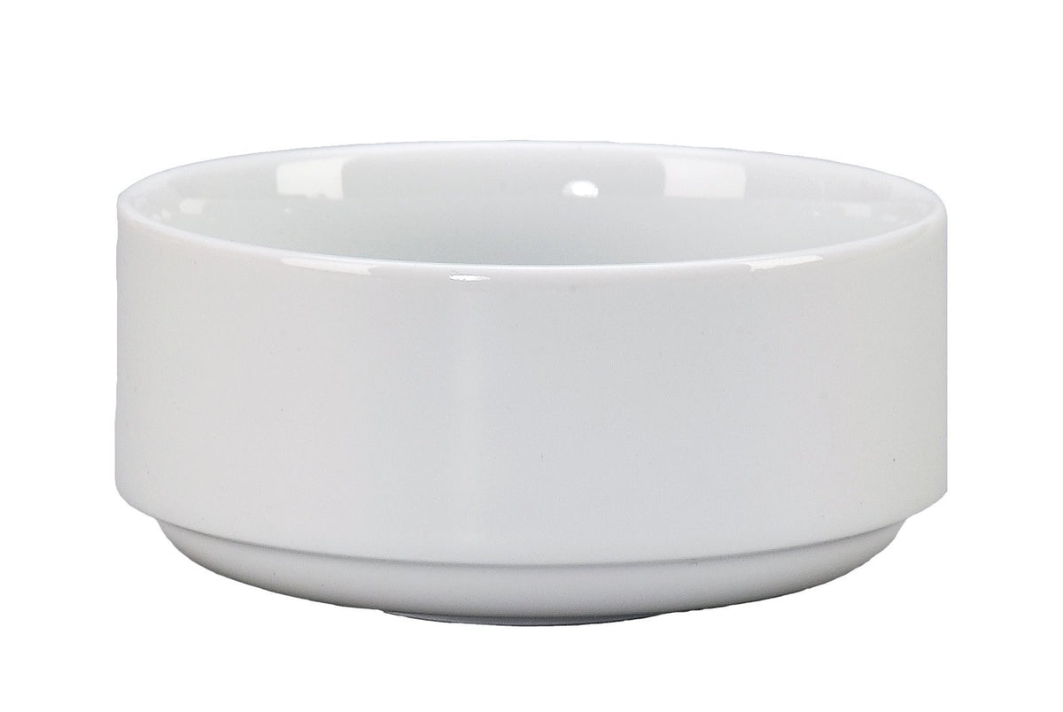 Alpine Stacking Bouillon Cup by Vertex China – 10.0 ounces, Porcelain, Bright White, Pack of 36, Model AL-4S
