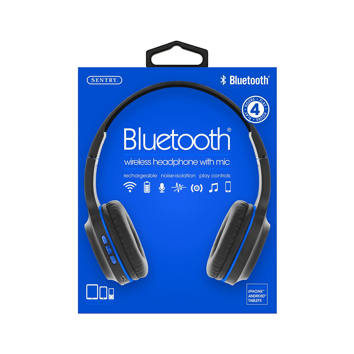 HPXBT105 Bluetooth HEAPHONE Assorted by SENTRY – Regular, Plastic, Assorted, Model EC-WLHEA