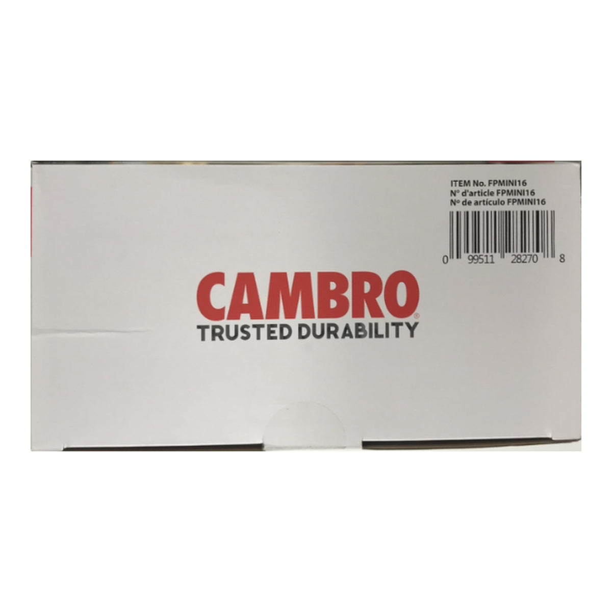 Freshpro Mini Food Storage Container Set with Lid by Cambro – Small, 0.47 liters, Plastic, transparent, Pack of 8