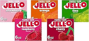 Jell-O Variety Pack Orange Cherry Lime Strawberry Raspberry 6 oz (5-Pack)