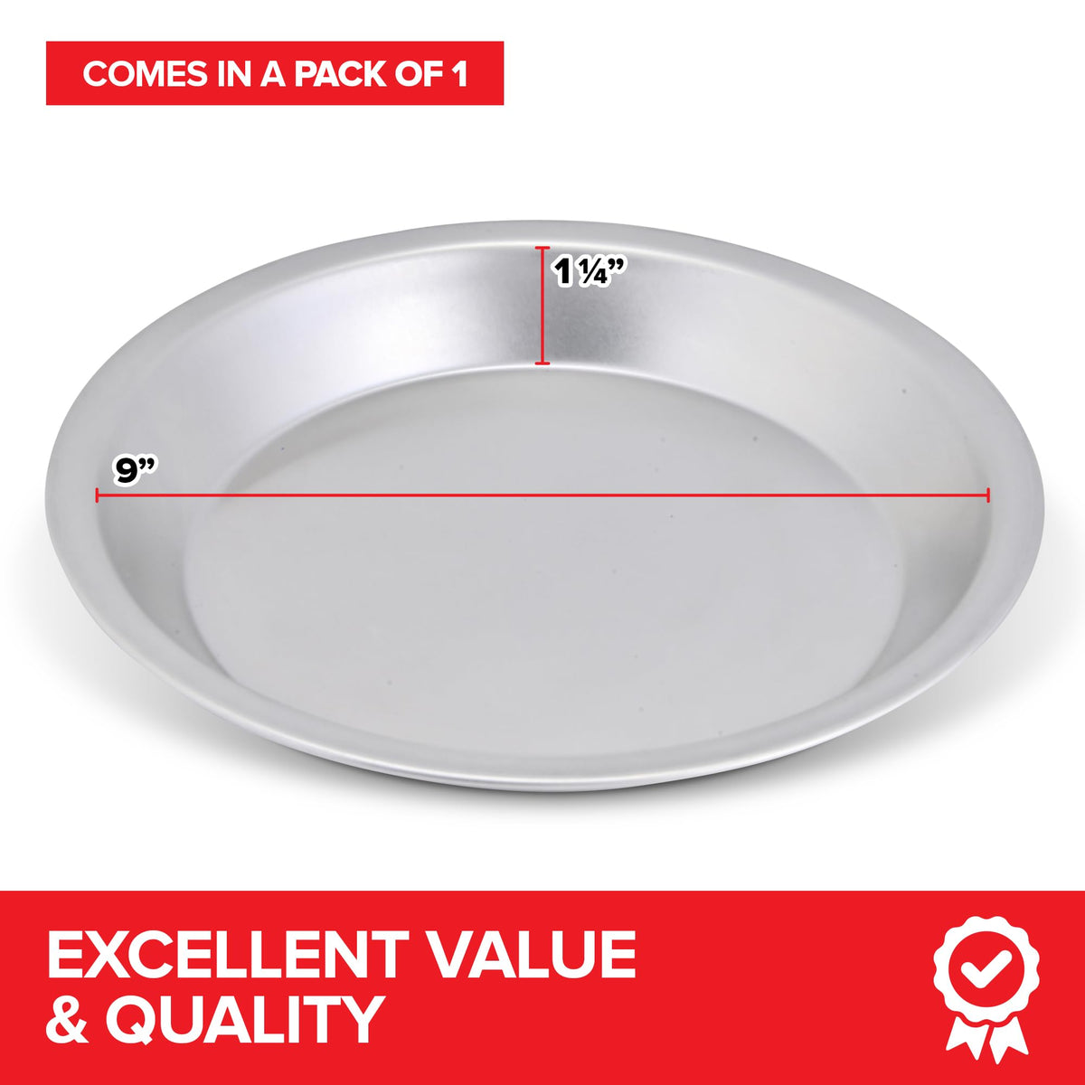 Stock Your Home 1 / Silver / 72.0 cubic_inches Pie Pans