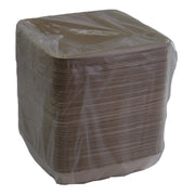 Pulp 48 oz Square Container by Sabert – 48 oz., 48.0 ounces, Plastic, Natural, Pack of 300