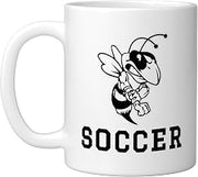 Bloomfield High School Cardinals Soccer Ceramic Mug, White, 11oz