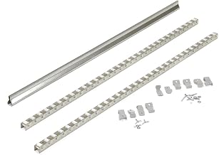Global Industrial Gravity Carton Flow Roller Track Kit, Single Depth, 48"