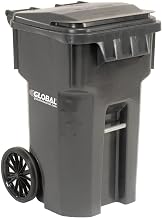 OTTO Mobile Heavy Duty Trash Container, 65 Gallon, Gray