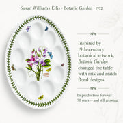 Portmeirion Botanic Garden Devilled Egg Platter, Sweet Pea, 12 Inch