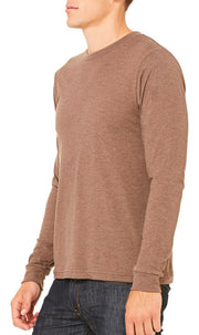 BELLA+CANVAS Men's Jersey Long-Sleeve T-Shirt by Bella + Canvas – XX-Large, Poly,Jersey,Polyester, White, Model 3501
