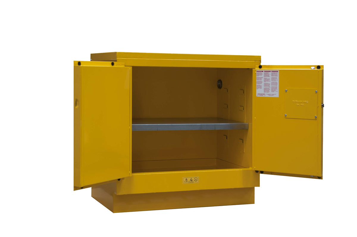 Flammable storage by Durham – 22, Alloy Steel, Yellow, Model 1022UCM-50