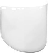 Face Shield Window for Jackson Safety Headgear, 9" x 15.5" x 0.04", Aluminum Bound Acetate, Clear (Case of 50), 29091