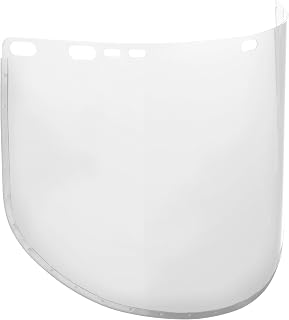 Face Shield Window for Jackson Safety Headgear, 9" x 15.5" x 0.04", Aluminum Bound Acetate, Clear (Case of 50), 29091