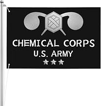 US Chemical Corps Double Sided 3 Ply 2x3 FT Flag Thick Polyester Indoor Outdoor11