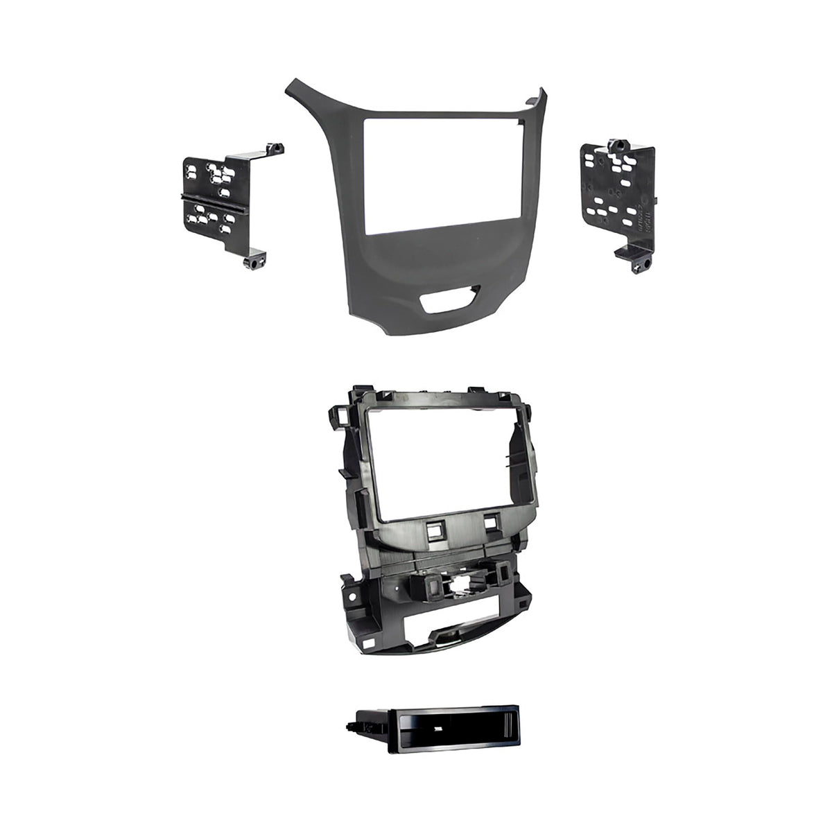 Double DIN Dash Kit for Chevrolet Cruze 2016 by Metra – Plastic, Black, Model 99-3020B