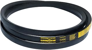 Goodyear Belts B122 Classical Wrapped V-Belt, 125" Outside Circumference | Durable Industrial Belt, Friction-Resistant, Heavy Machinery-Compatible, High-Tensile Strength, Wide Temperature Range